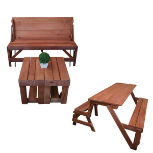 Banco Que Vira Mesa com Mesa de Centro Vira Banquinho - 1,00m