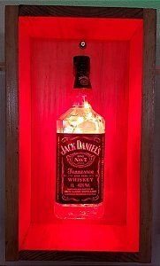 Luminária Personalizada com Moldura Led Vermelho