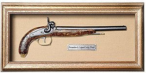 Quadro de Arma Resina Percussion G. Laport Large Pistol - Clássico