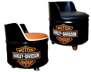  Kit Tema Harley Davidson - 2 Poltronas de tambor