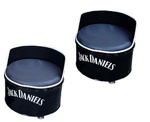 Kit Tema Jack Daniel's - 2 Poltronas de tambor