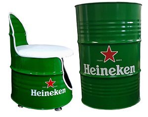 Kit Heineken - Tambor decorativo + 1 Poltrona