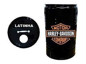  Lixeira de Tambor para Latinhas - Harley Davidson