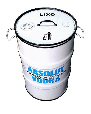 Lixeira de Tambor 80 Litros - Tema Absolut
